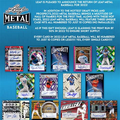 leaf metal baseball checklist